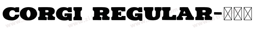Corgi Regular字体转换